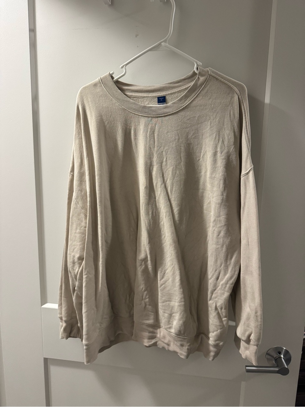 Women’s old navy Crewneck Sweatshirt in Beige - Classic Casual